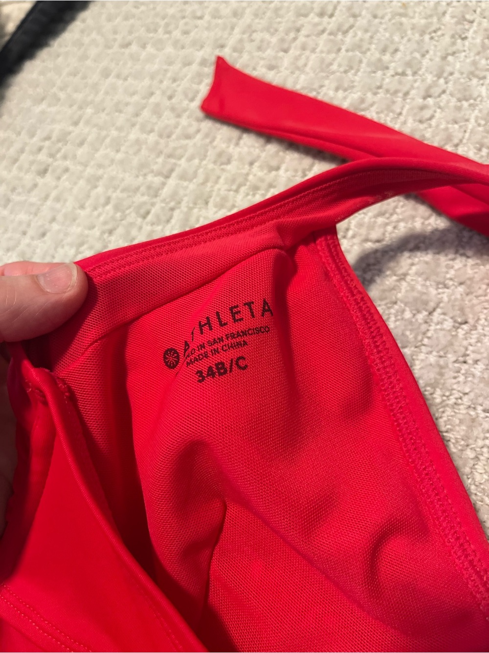 Athleta Red Halter Tankini Top - Picture 5 of 8